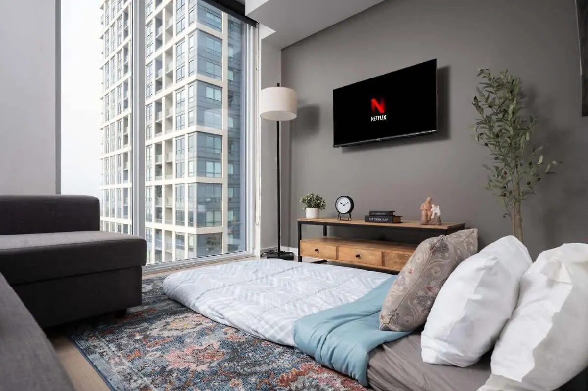 Apartmán Sunset Views In Chic Condo By Cn Tower Toronto Kanada